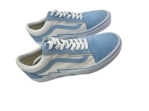 Vans Old Skool Low Top Sneakers Blue White Women’s Size 8 – Brand New
